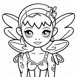 Punk Goth Fee Mit Flugeln Ausmalbild 129331 62546