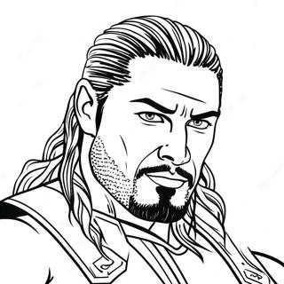 Machtige Roman Reigns Wwe Ausmalbild 129430-62621