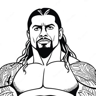 Machtige Roman Reigns Wwe Ausmalbild 129430-62622