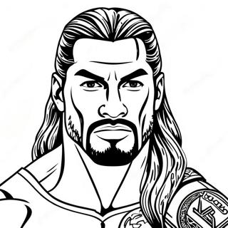 Machtige Roman Reigns Wwe Ausmalbild 129430-62624
