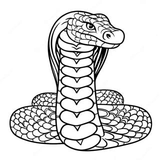 Majestatische Konigskobra Die Ihren Kragen Hebt Ausmalbild 12944-2842