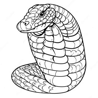Majestatische Konigskobra Die Ihren Kragen Hebt Ausmalbild 12944-2843