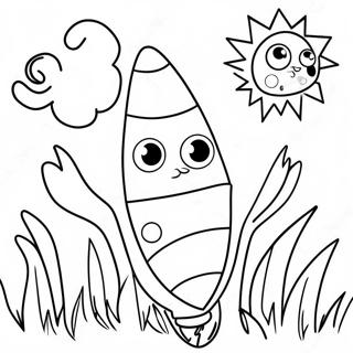 Regenbogen Mais Mit Grossen Augen Ausmalbild 129790-62904