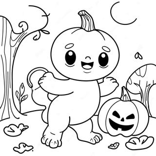 Casper Und Der Kurbis Ausmalbild 129869 62967