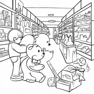Beschaftigter Spielzeugladen Ausmalbild 130252-63260