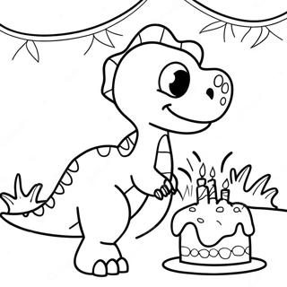 Dinosaurier Geburtstag Ausmalbilder