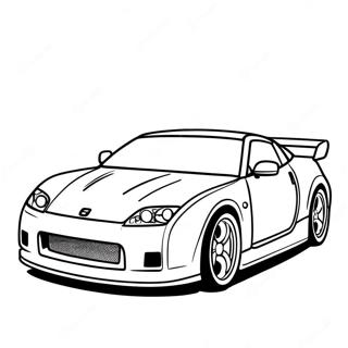 Nissan Sportwagen Ausmalbild 130739-63636