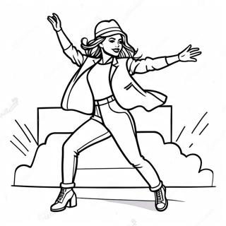 Zendaya Tanzt Auf Der Buhne Ausmalbild 130766-63657