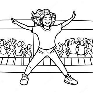 Zendaya Tanzt Auf Der Buhne Ausmalbild 130766-63658