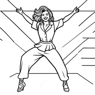 Zendaya Tanzt Auf Der Buhne Ausmalbild 130766-63660