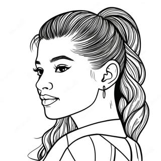 Zendaya Mit Stilvollem Haar Ausmalbild 130767-63663