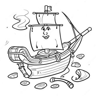 Piraten Schatzkarte Ausmalbild 130922-63783