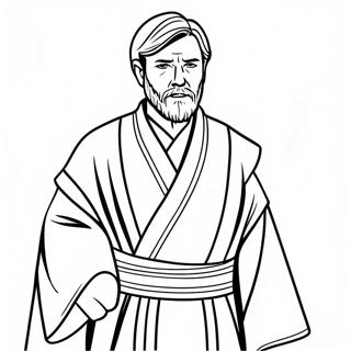 Obi Wan Kenobi In Jedi Roben Ausmalbild 131049-63874