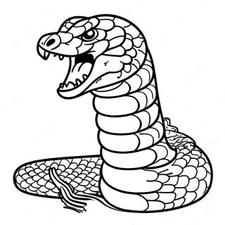 Wutende Klapperschlange Bereit Zum Angriff Ausmalbild 131461-64194