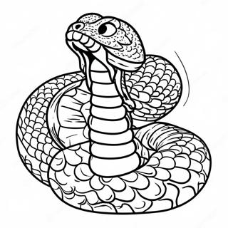 Wutende Klapperschlange Bereit Zum Angriff Ausmalbild 131461-64196