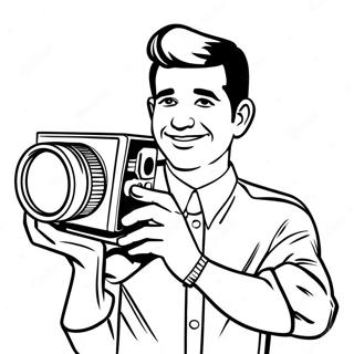 Freddie Benson Halt Eine Kamera Ausmalbild 131540 64258