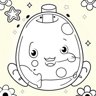 Bunte Tamagotchi Haustiere Ausmalbild 131642-64333