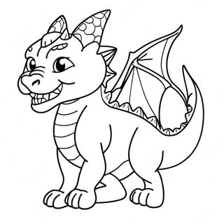 Fiercer Katze Drache Brullend Ausmalbild 131721 64402