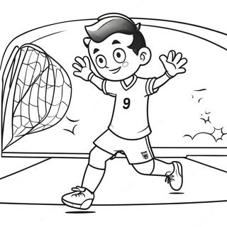 Vini Jr Ein Tor Erzielen Ausmalbild 132054 64653