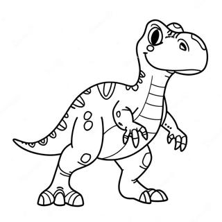 Buntes T Rex Dinosaurier Ausmalbild 132179-64750