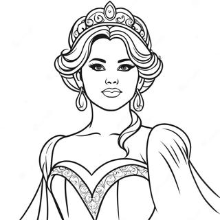 Selena Gomez Als Disney Prinzessin Ausmalbild 132439-64961