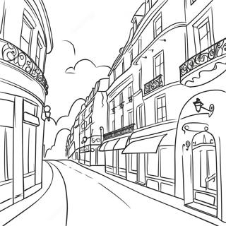 Schone Pariser Strassen Ausmalbild 132617 65093