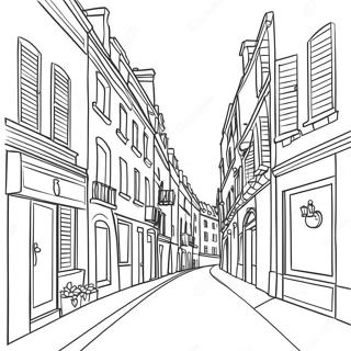 Schone Pariser Strassen Ausmalbild 132617 65094