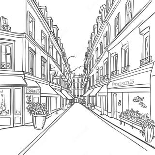 Schone Pariser Strassen Ausmalbild 132617 65096