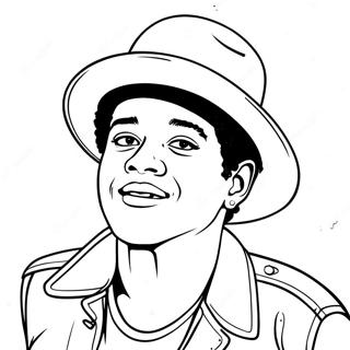 Bruno Mars Ausmalbild 132692-65148