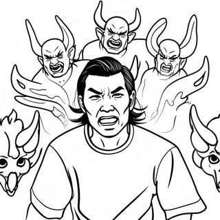 Giyu Tomioka Gegen Damonen Ausmalbild 132876-65300