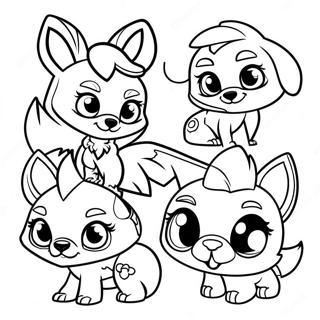 Süße Animal Jam Charaktere Ausmalbild Ausmalbilder