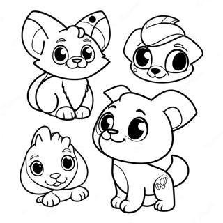 Verspielte Animal Jam Haustiere Ausmalbild 132901 65318