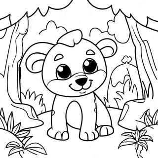 Animal Jam Dschungelszene Ausmalbild 132902 65323