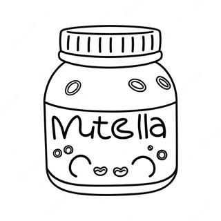 Niedliches Nutella Glas Ausmalbild 133080-65452