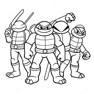 Rise Of The Tmnt Ausmalbilder