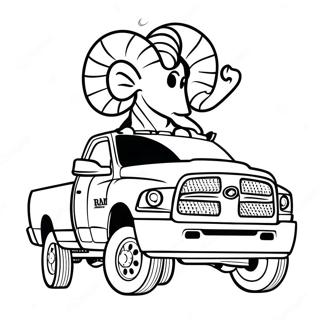 Klassischer Ram Truck Ausmalbild 133210-65549