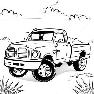 Klassischer Ram Truck Ausmalbild 133210-65550