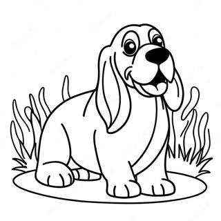 Basset Hound Ausmalbilder