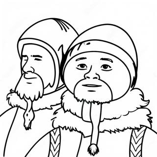 Eskimos Ausmalbild 133412-65704