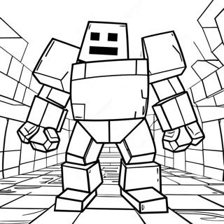 Eisen Golem Minecraft Ausmalbilder