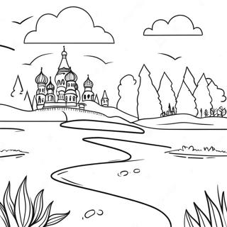 Schone Russische Landschaft Ausmalbild 133728 65958