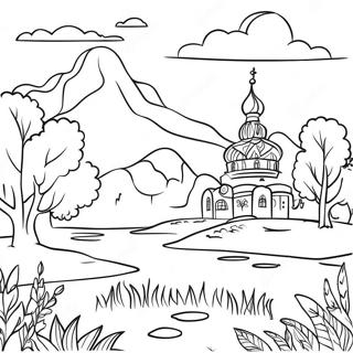 Schone Russische Landschaft Ausmalbild 133728 65959