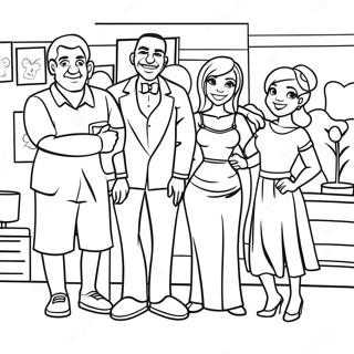 Stolzer Familientag Ausmalbild 133932-66110