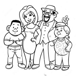 Stolzer Familientag Ausmalbild 133932-66112