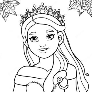 Schneekonigin Mit Funkelnden Schneeflocken Ausmalbild 134010-66172