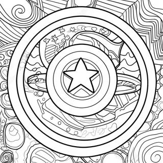 Captain America Schild Ausmalbild 134139 66275