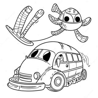 Spassige Wendungen Und Kurven Vbs Reise Ausmalbild 134340 66429