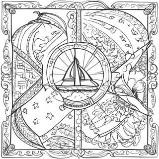Detaillierte Staatsflaggen Ausmalbild 134444 66516