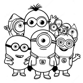 Ausmalbild Von Lustigen Universal Studios Minions 134521-66578