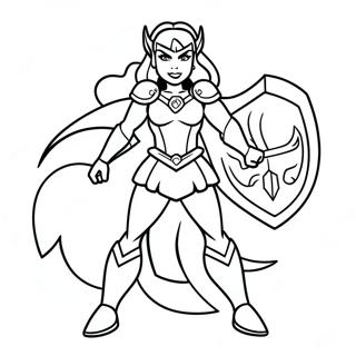 She Ra In Kampfanzug Ausmalbild 134596-66625